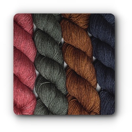 Tilda, Merino extrafine, Seide_Yak, handgefärbte Wolle von Wollträume